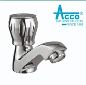 Acco Square Deluxe Chrome Plated Pillar Cock