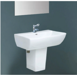 Rectangular Basin with Full Pedestal