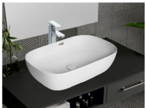 Large Shallow Oval Vessel Basin