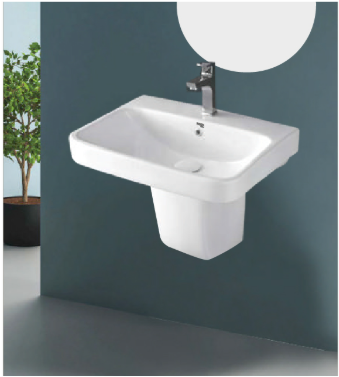 Rectangular Basin with Pedestal