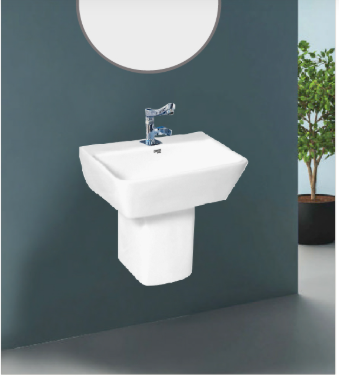 Rectangular Basin with Pedestal (410mm)