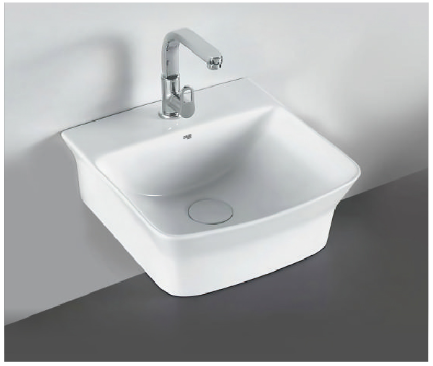 Square Wall-Mounted Basin (Compact)
