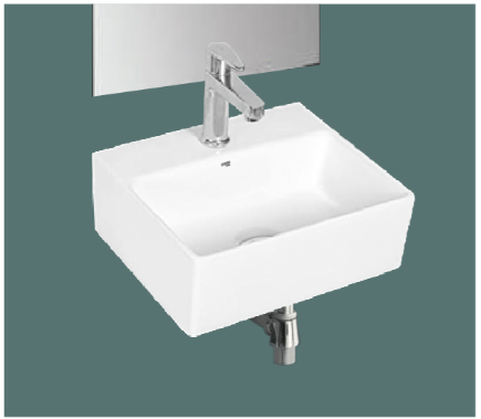 Square Wall-Mounted Basin