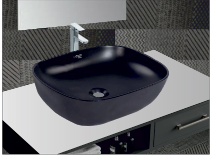 Oval Vessel Basin - Matt Black