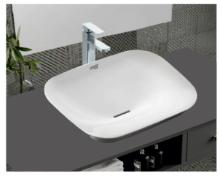 Slim Square Vessel with Side Drain