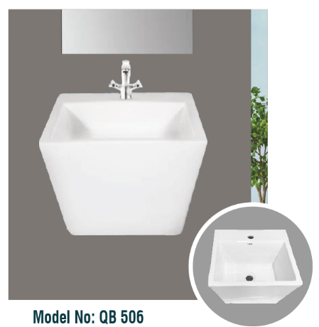 Rectangular Wall-Hung Basin (Deep Bowl)