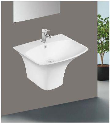 Wide Flared Wall-Hung Basin