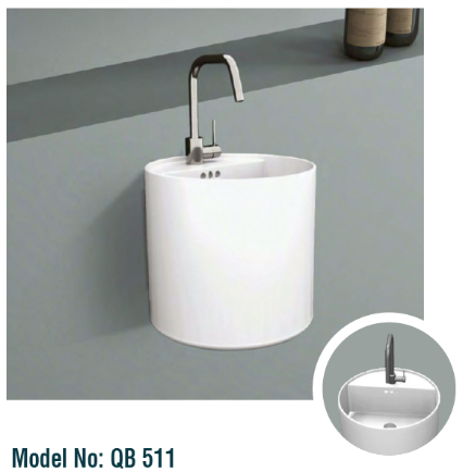Cylindrical Wall-Mounted Basin